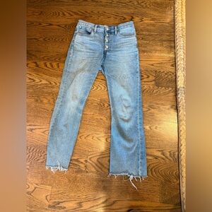 J. Crew Denim Straight Leg Jeans with Button Fly